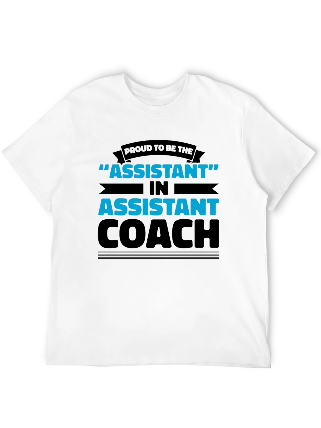 Proud Assistant Coach Black T-Shirt