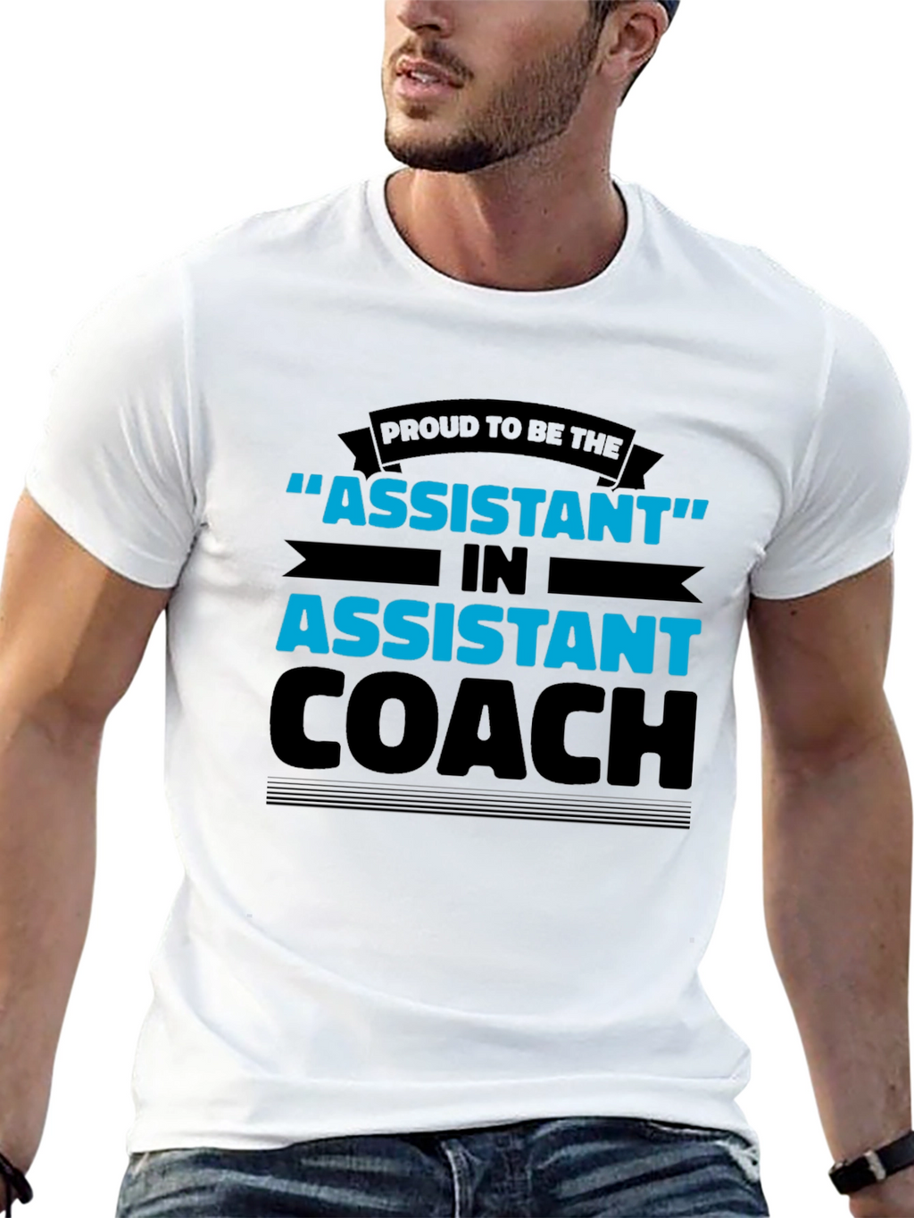 Proud Assistant Coach Black T-Shirt