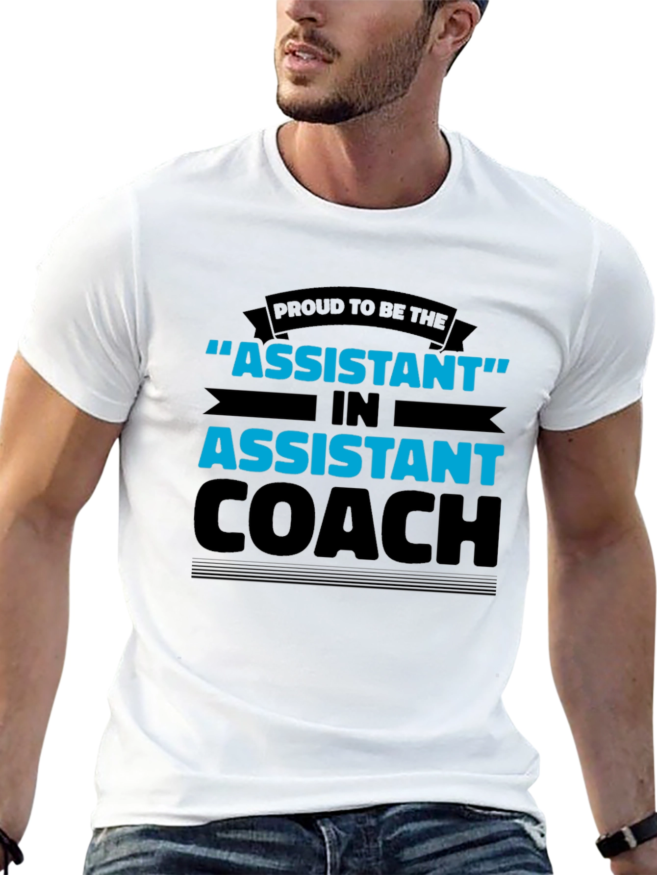 Proud Assistant Coach Black T-Shirt