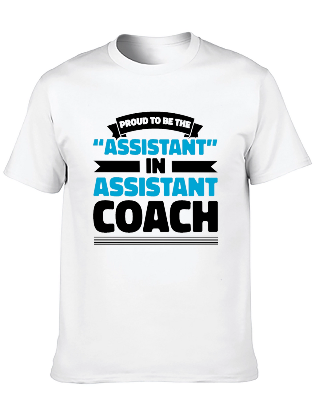 Proud Assistant Coach Black T-Shirt