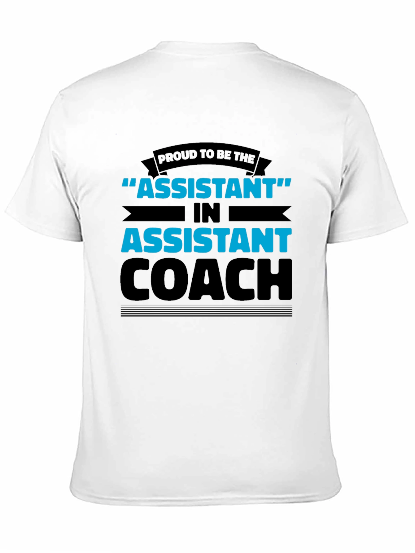Proud Assistant Coach Black T-Shirt