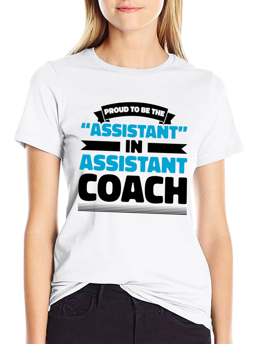 Proud Assistant Coach Black T-Shirt