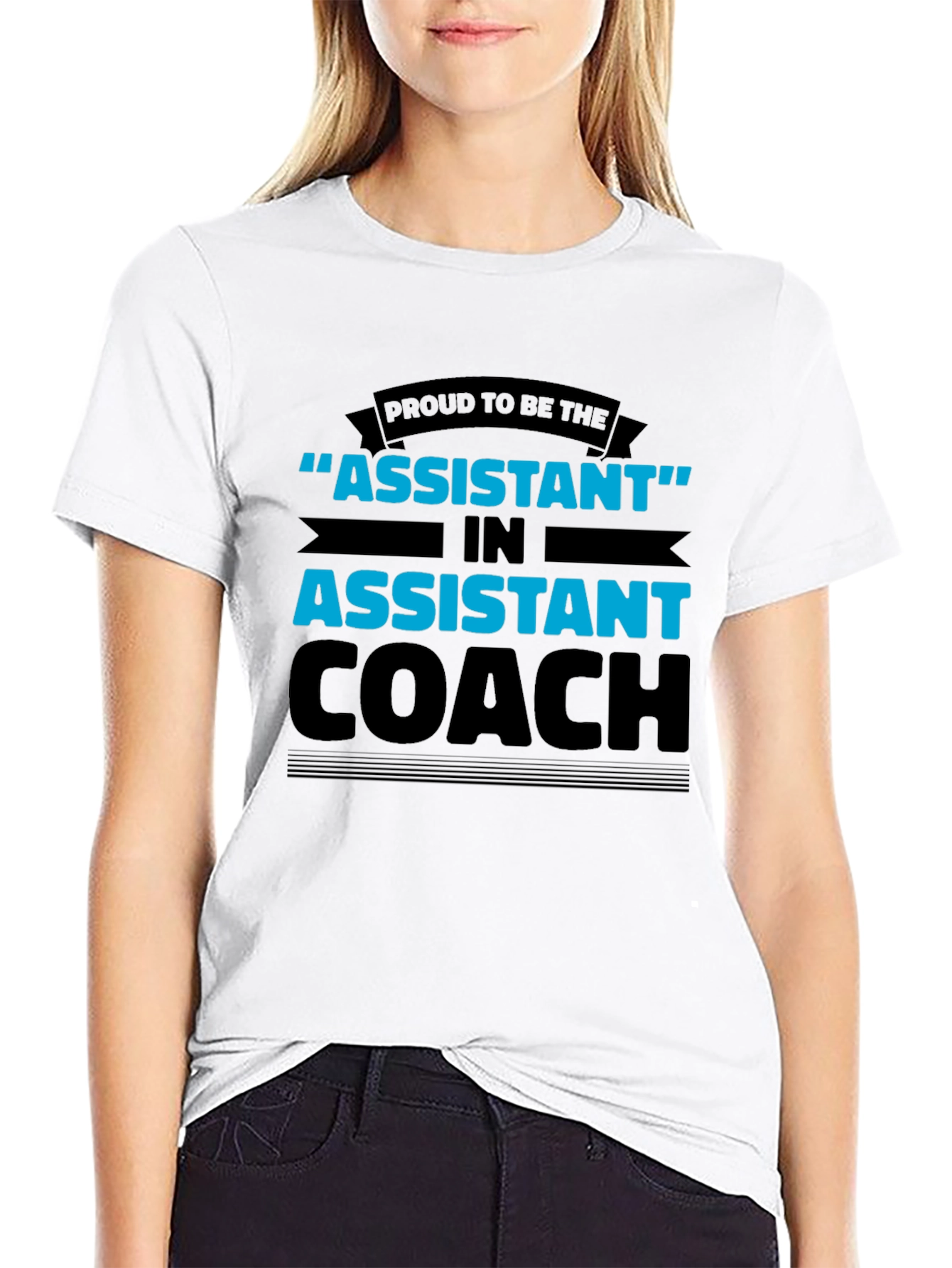 Proud Assistant Coach Black T-Shirt
