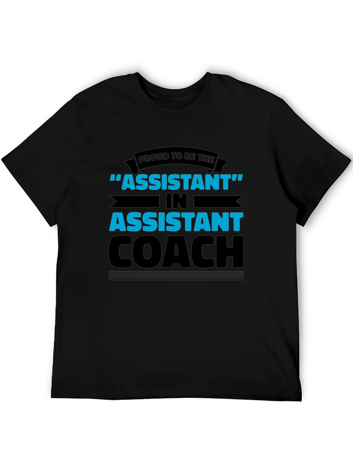 Proud Assistant Coach Black T-Shirt