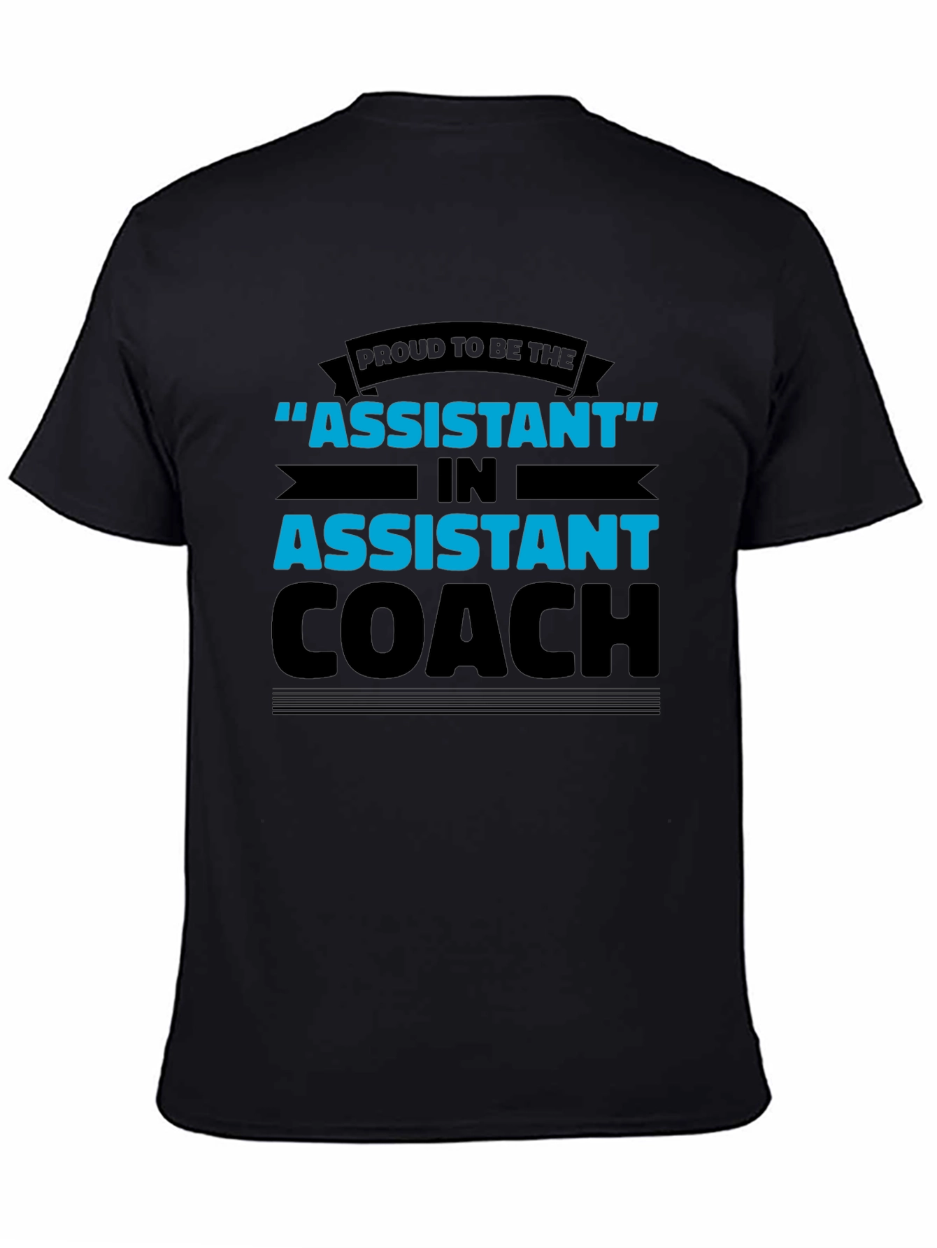 Proud Assistant Coach Black T-Shirt
