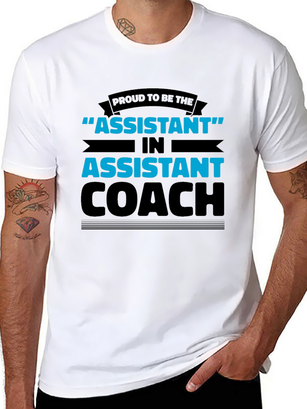Proud Assistant Coach Black T-Shirt