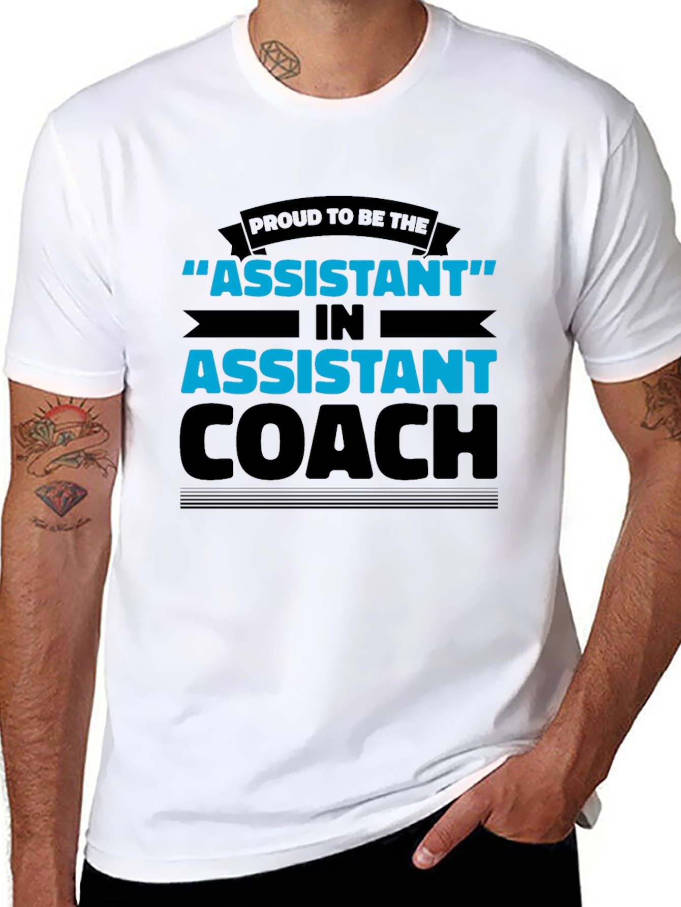 Proud Assistant Coach Black T-Shirt