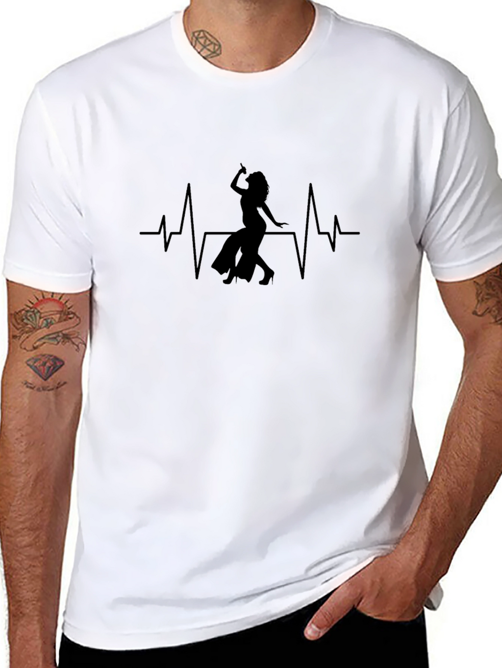 Belly Dance Heartbeat Tee - Cool Graphic T-Shirt