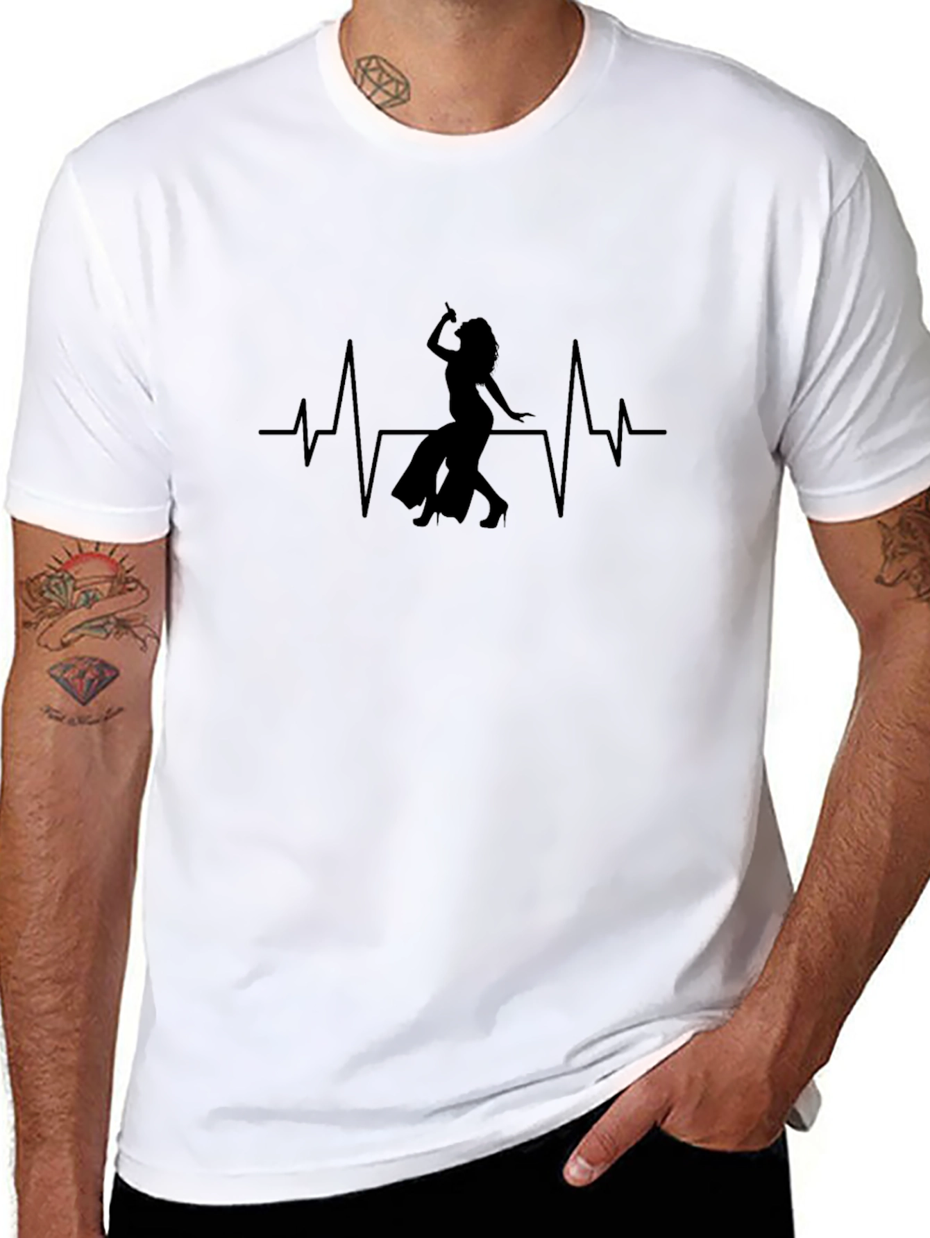 Belly Dance Heartbeat Tee - Cool Graphic T-Shirt