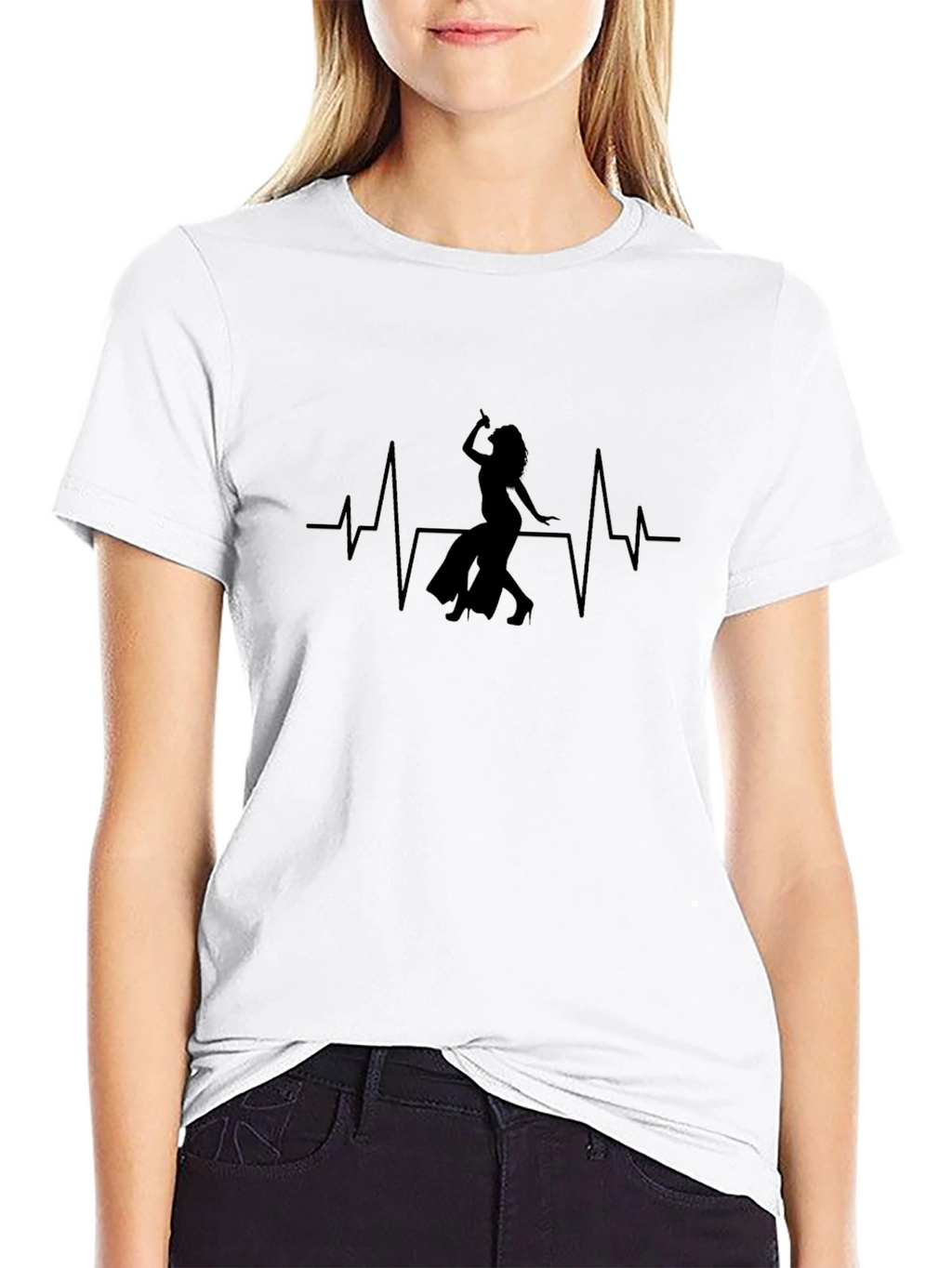Belly Dance Heartbeat Tee - Cool Graphic T-Shirt