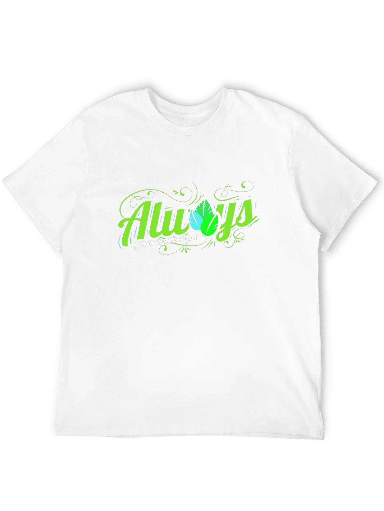Always A Vegan Graphic T-Shirt - Black