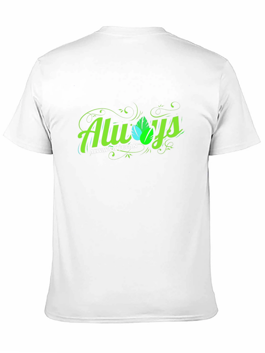 Always A Vegan Graphic T-Shirt - Black