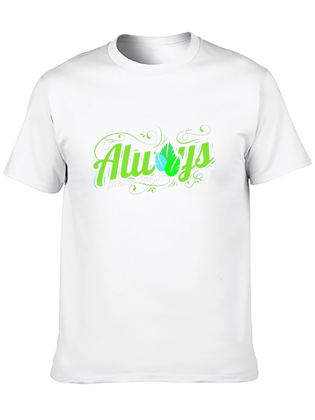 Always A Vegan Graphic T-Shirt - Black