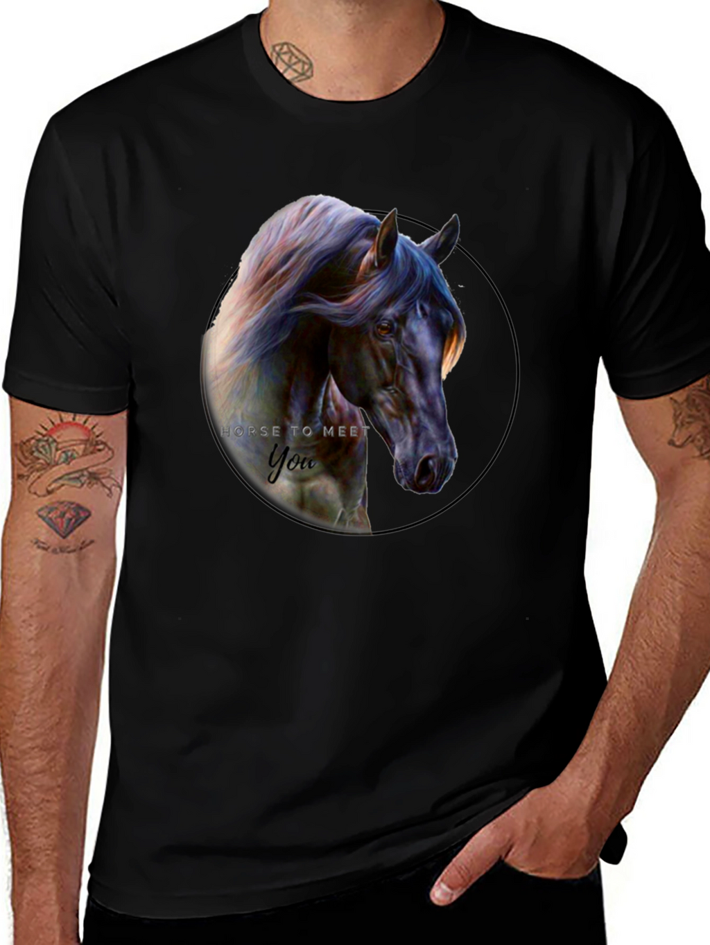 Horse Portrait Graphic Tee