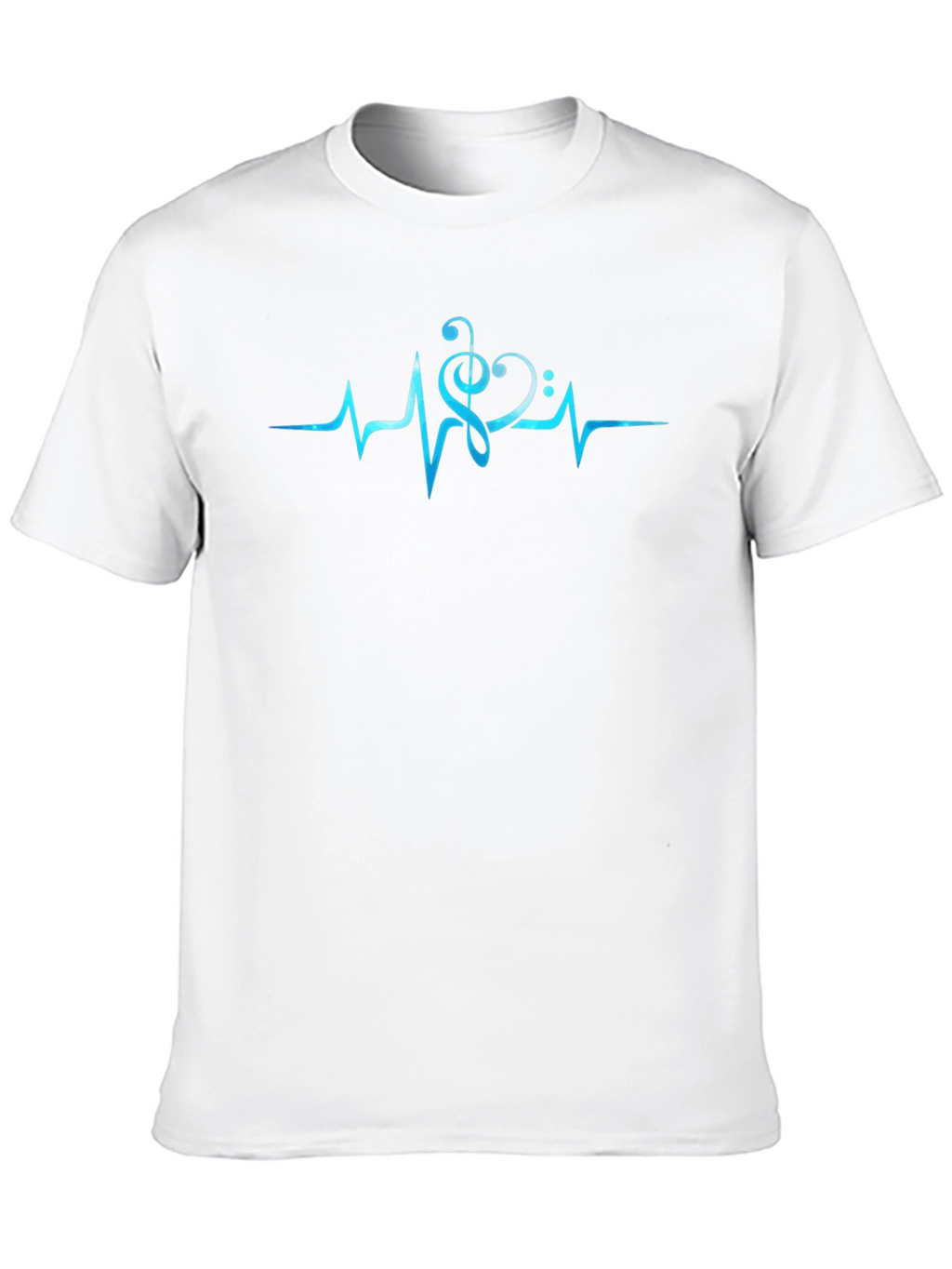 Music Heartbeat T-Shirt - Black
