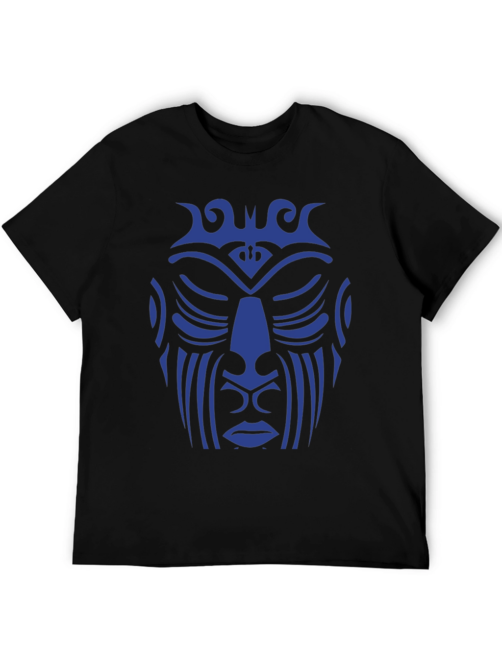 Tribal Face Graphic Tee - Unique Design