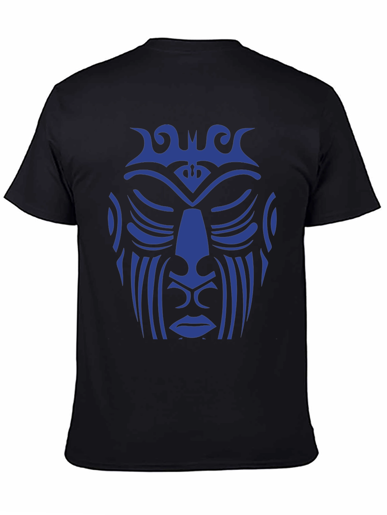 Tribal Face Graphic Tee - Unique Design
