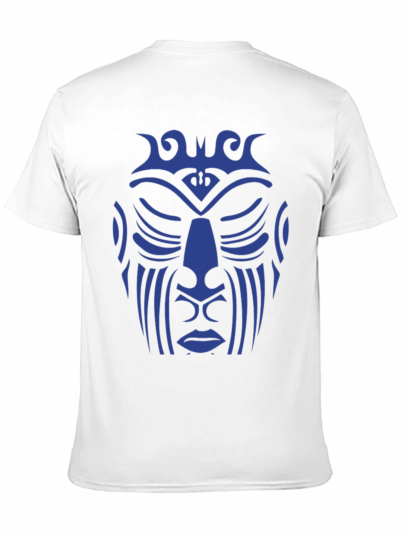 Tribal Face Graphic Tee - Unique Design