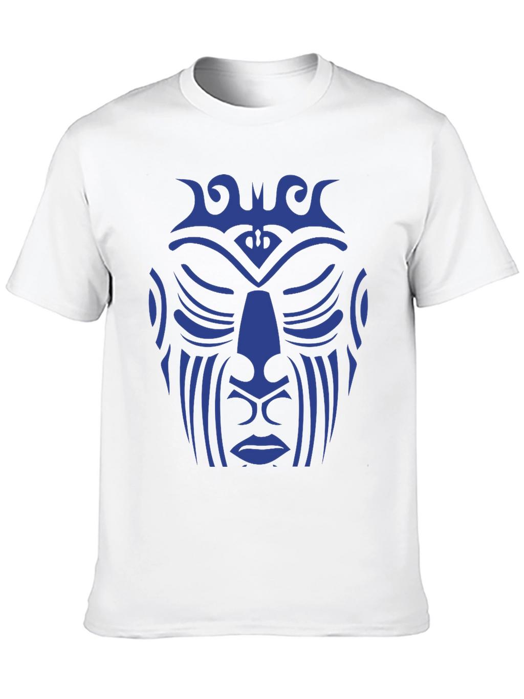 Tribal Face Graphic Tee - Unique Design