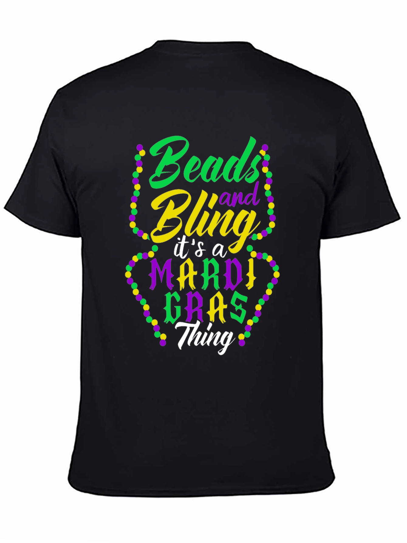 Mardi Gras Beads & Bling T-Shirt