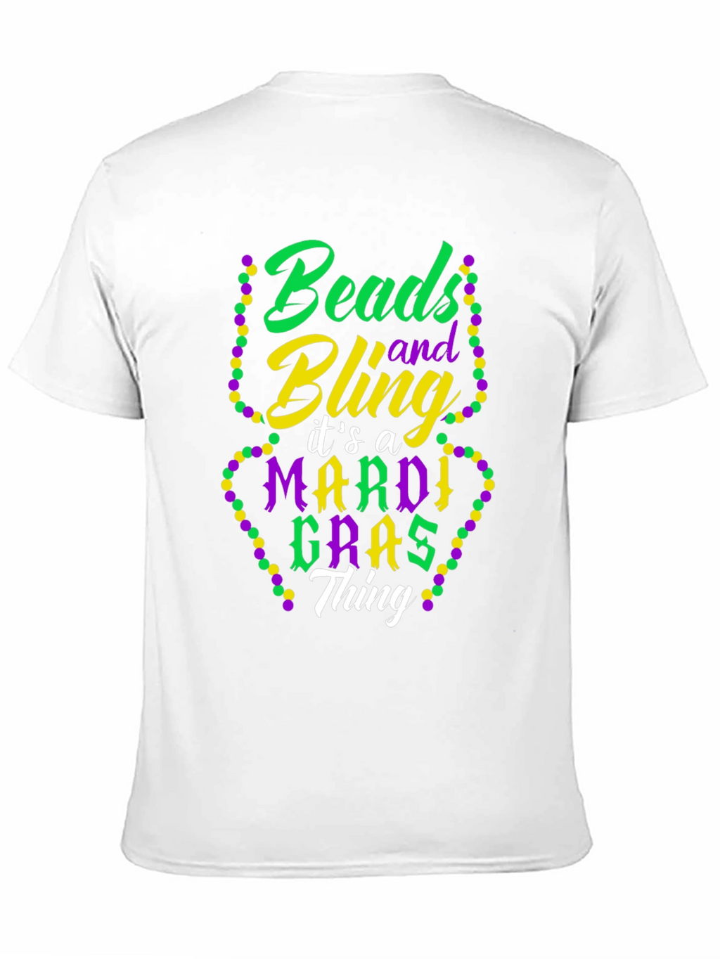 Mardi Gras Beads & Bling T-Shirt