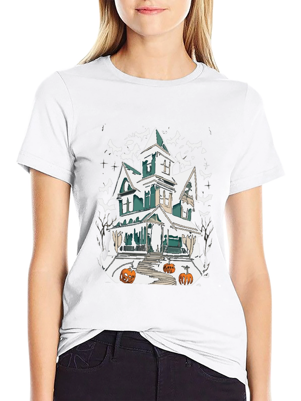 Haunted House Halloween T-Shirt