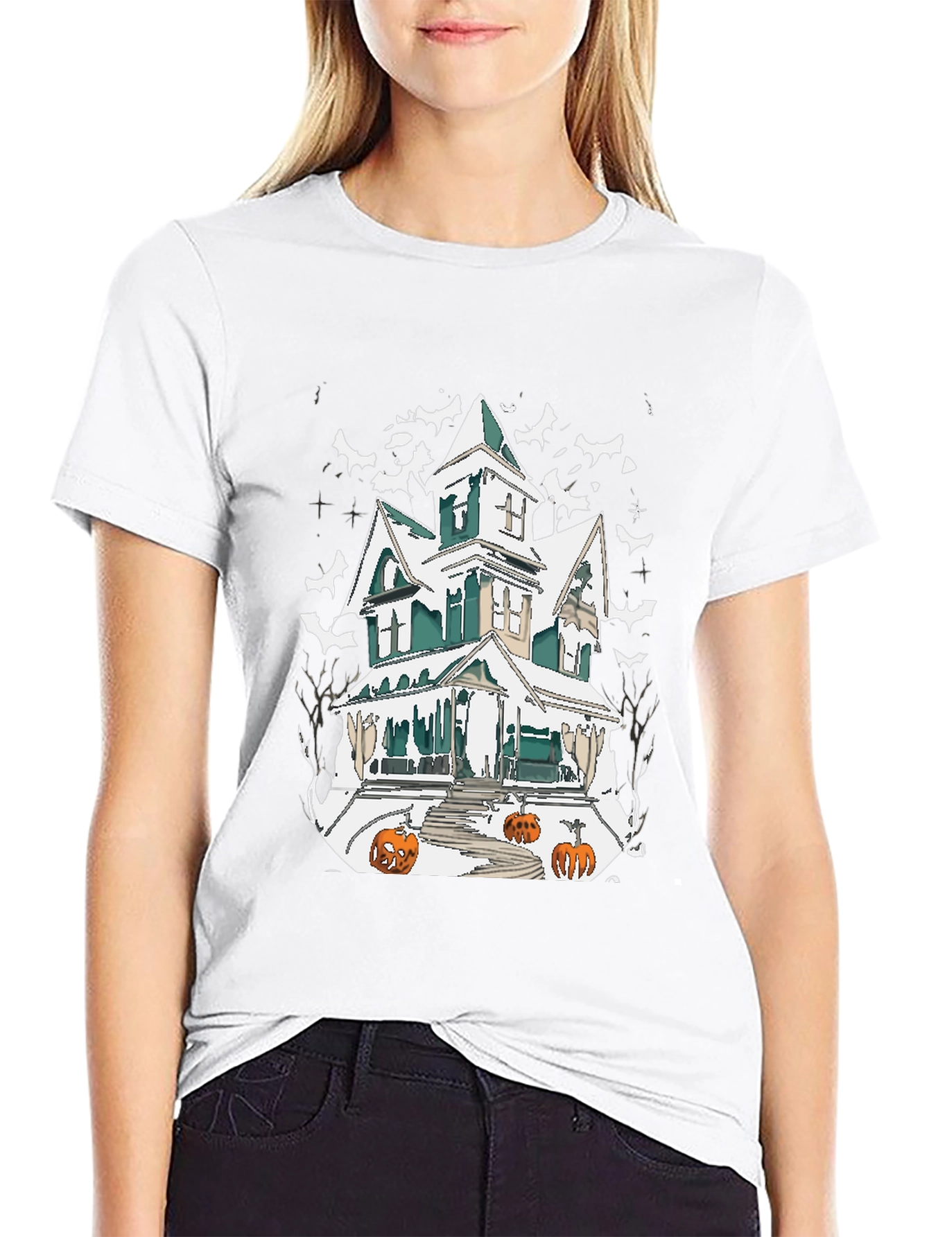 Haunted House Halloween T-Shirt