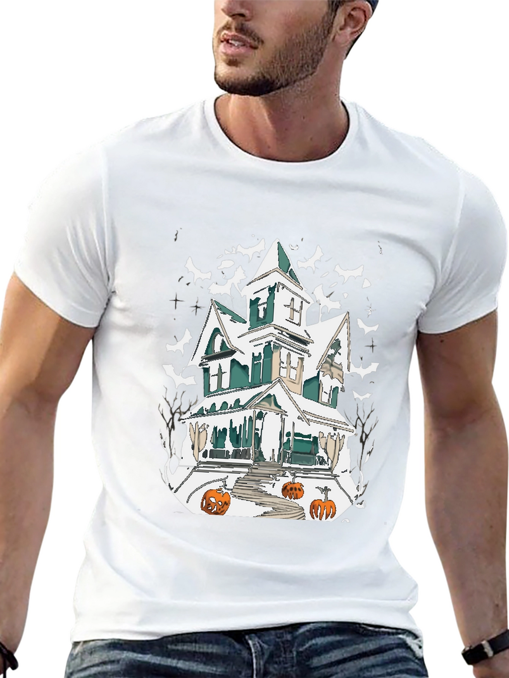 Haunted House Halloween T-Shirt