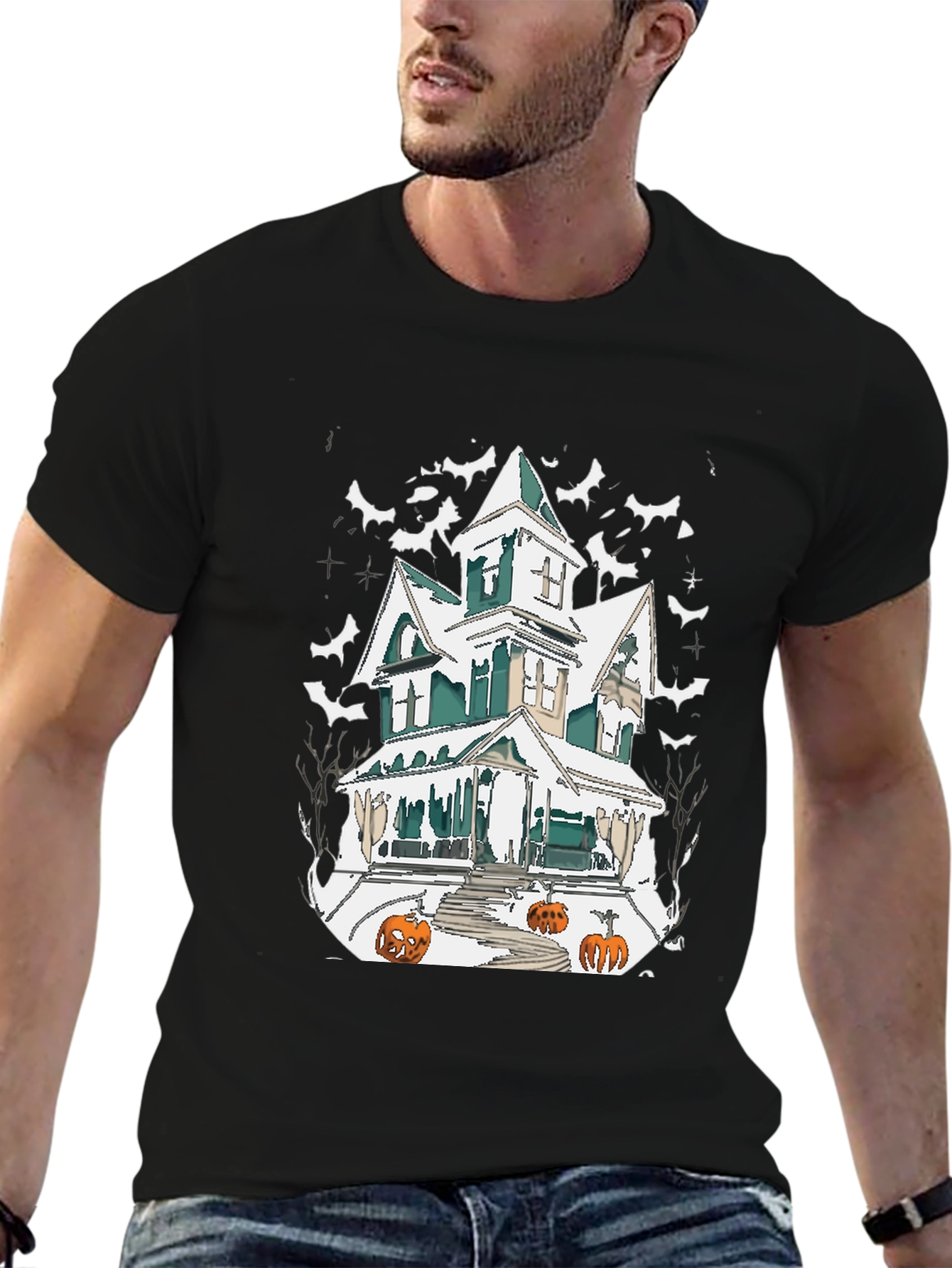 Haunted House Halloween T-Shirt