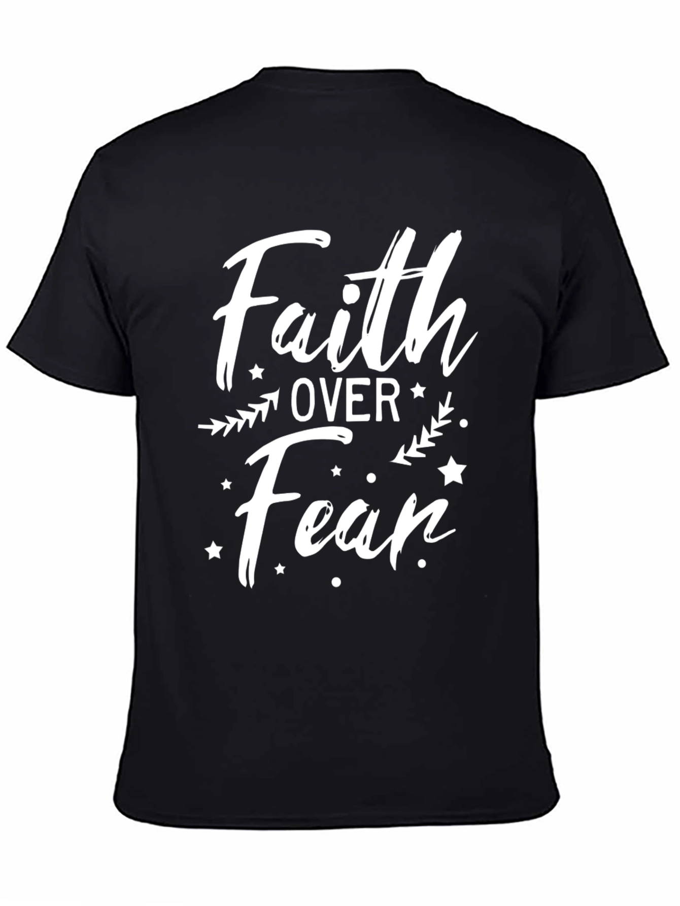 Faith Over Fear Graphic Tee - Black
