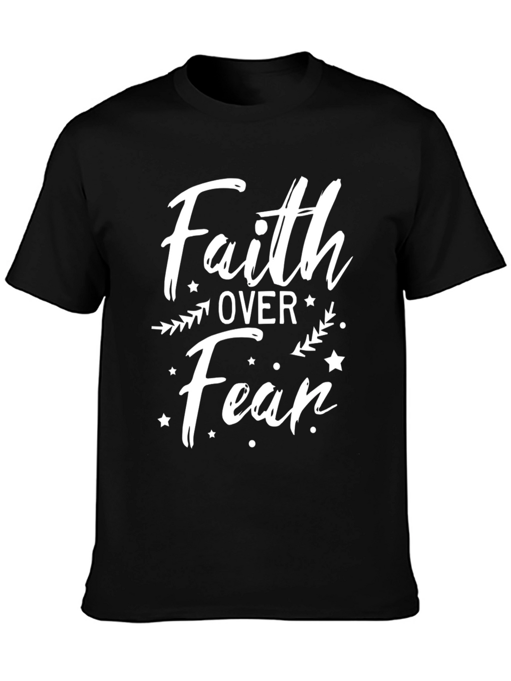 Faith Over Fear Graphic Tee - Black