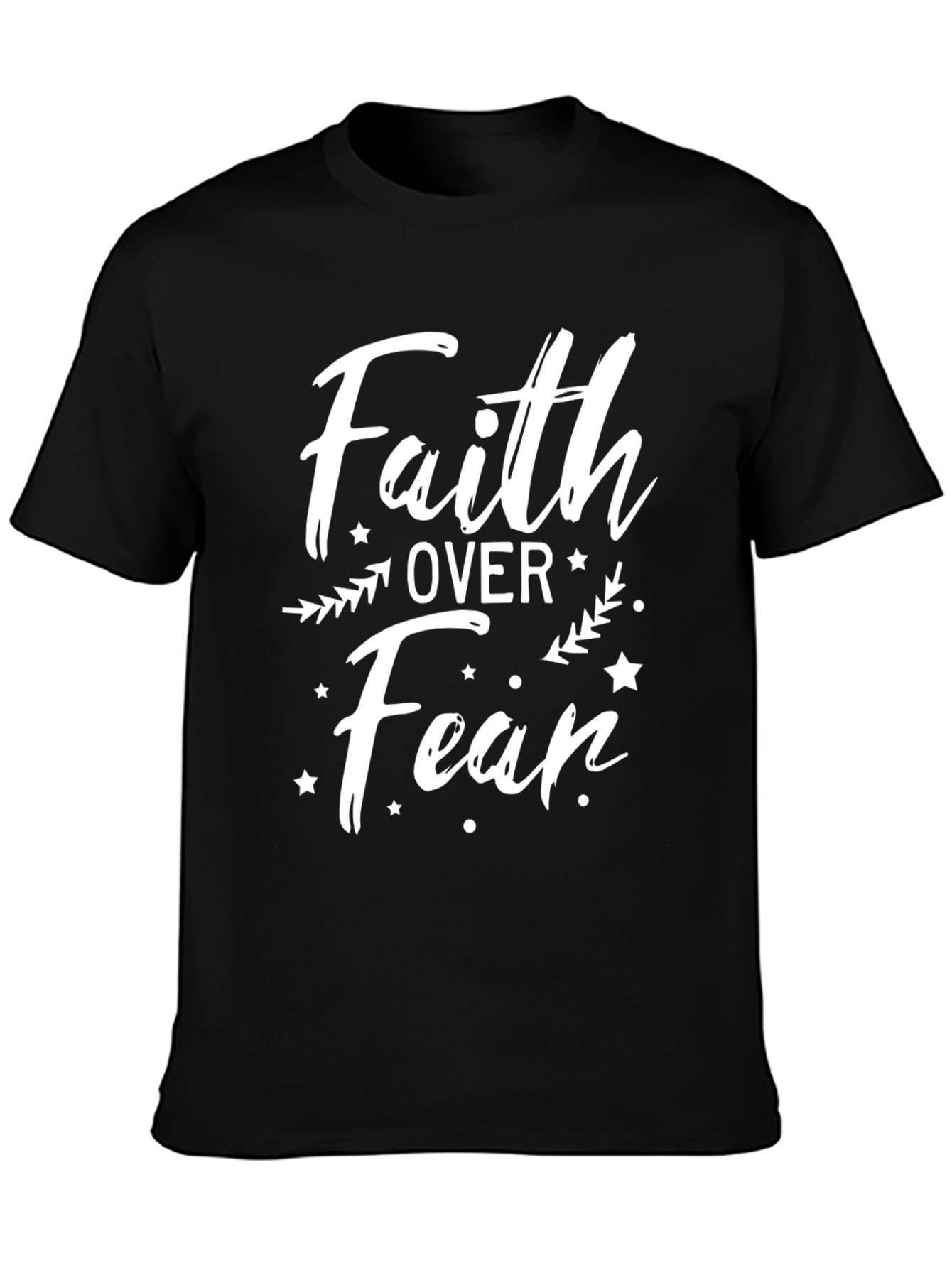 Faith Over Fear Graphic Tee - Black