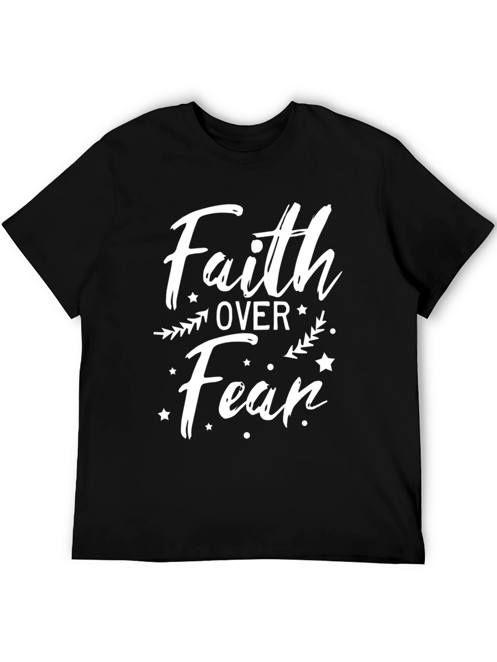 Faith Over Fear Graphic Tee - Black