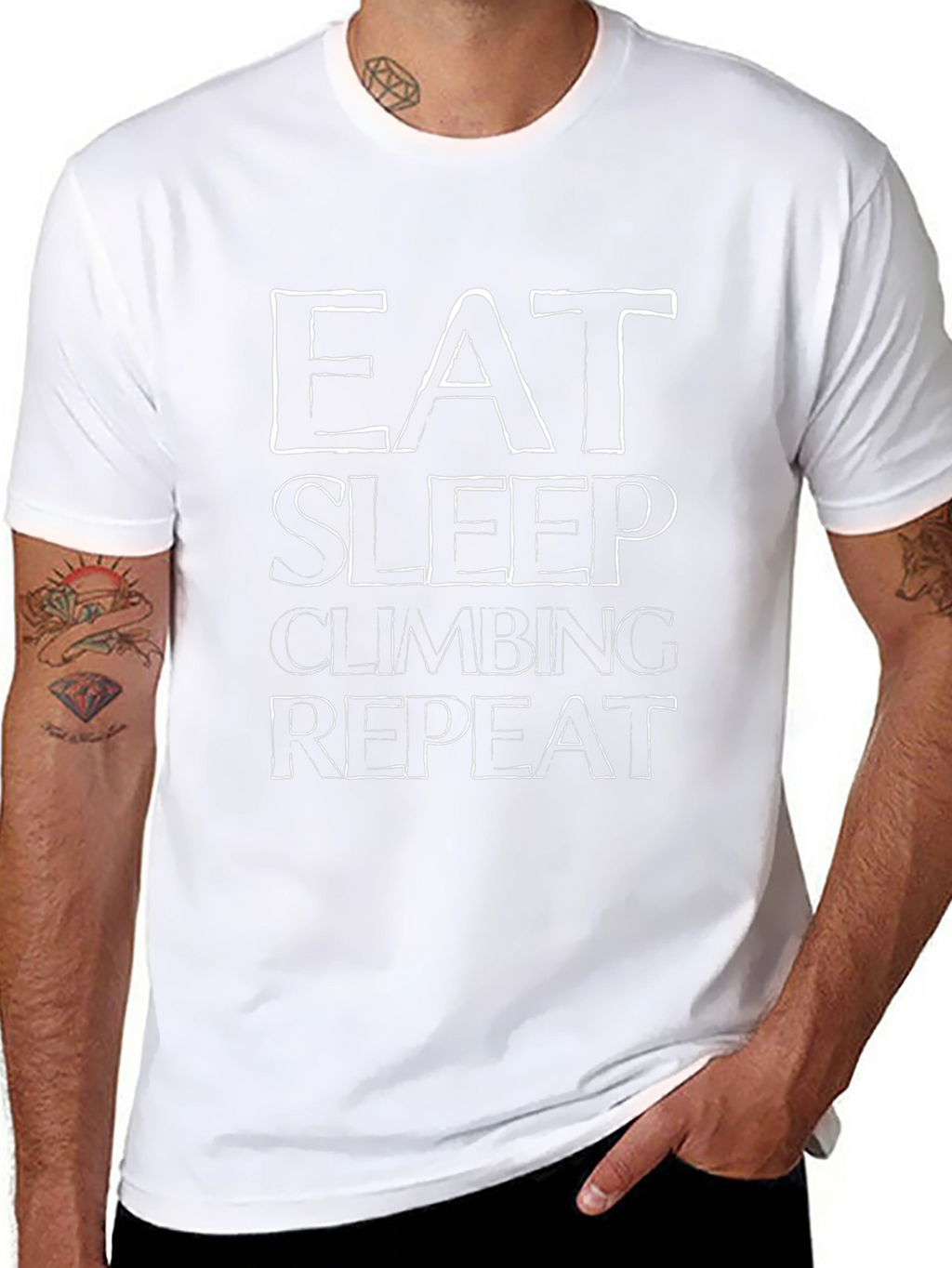 Eat Sleep Climbing Repeat - Funny Climber T-Shirt