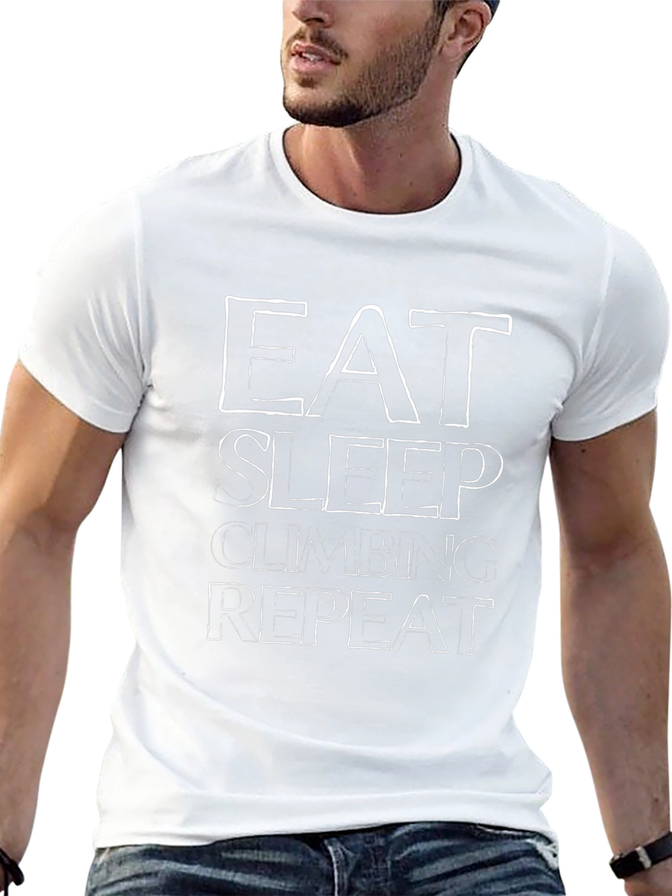 Eat Sleep Climbing Repeat - Funny Climber T-Shirt