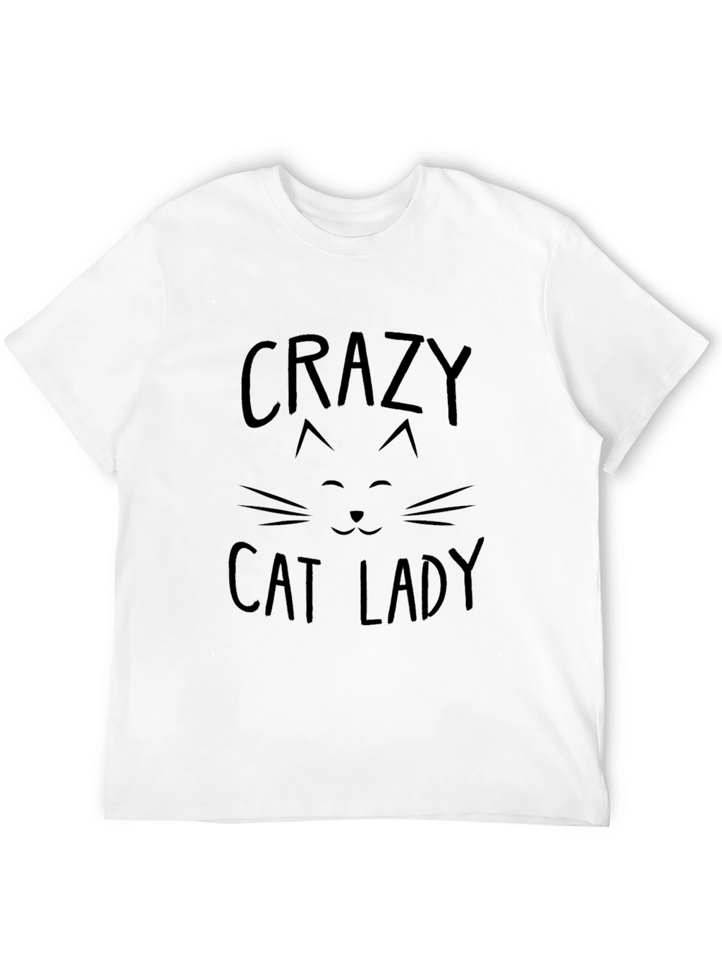 Crazy Cat Lady Black Graphic T-Shirt