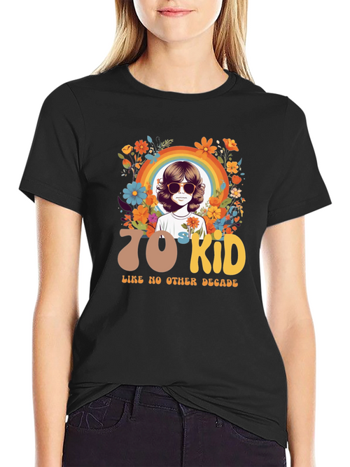 70s Kid Graphic Tee - Retro Style