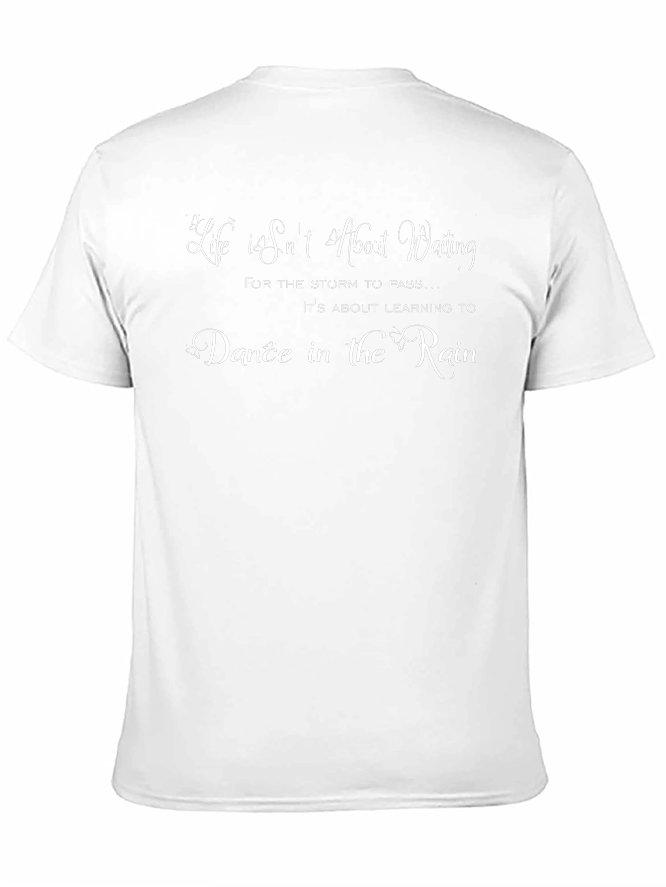Inspirational Dance in the Rain Black T-Shirt