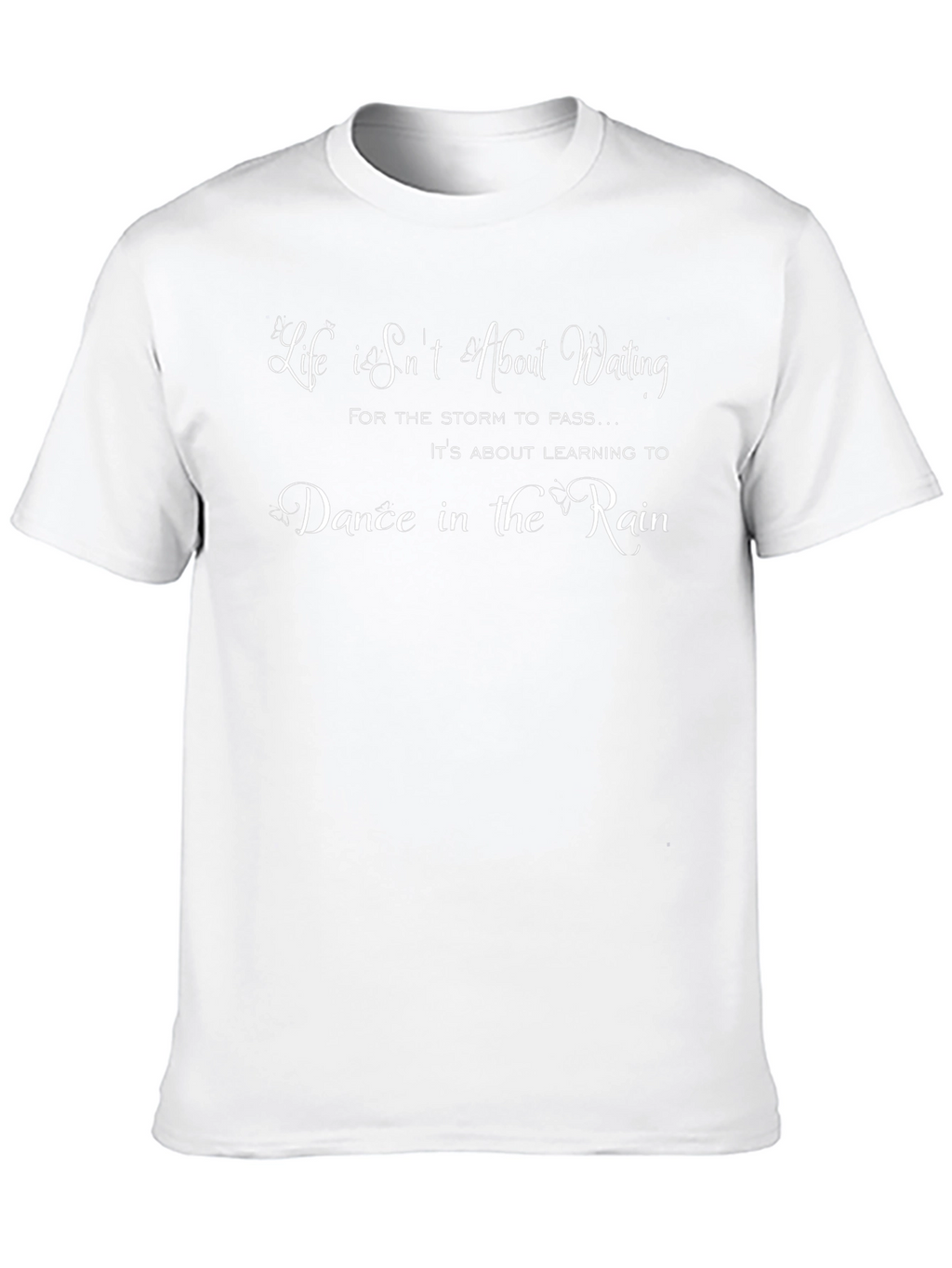 Inspirational Dance in the Rain Black T-Shirt