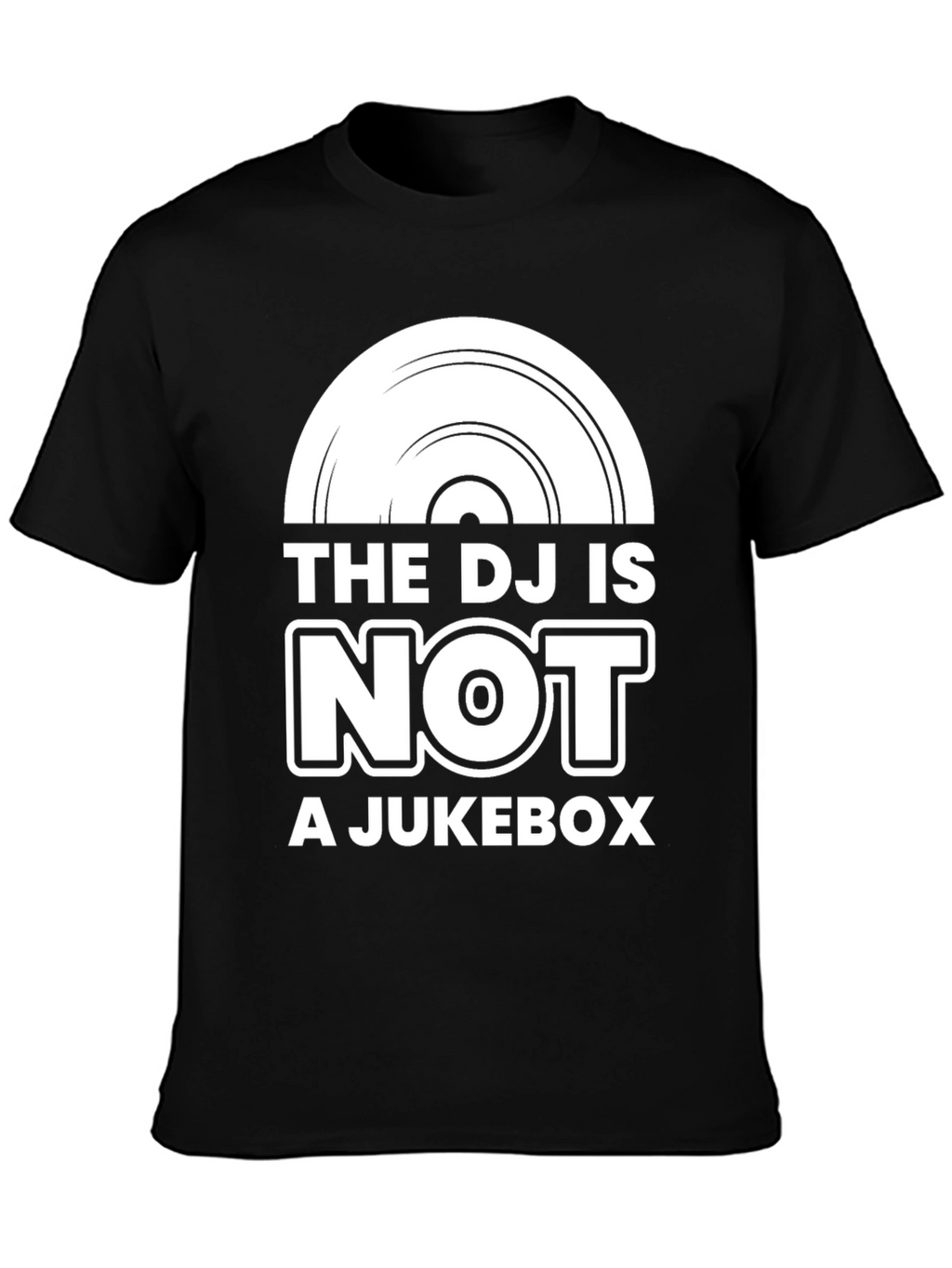 The DJ Is Not A Jukebox Black Graphic Tee