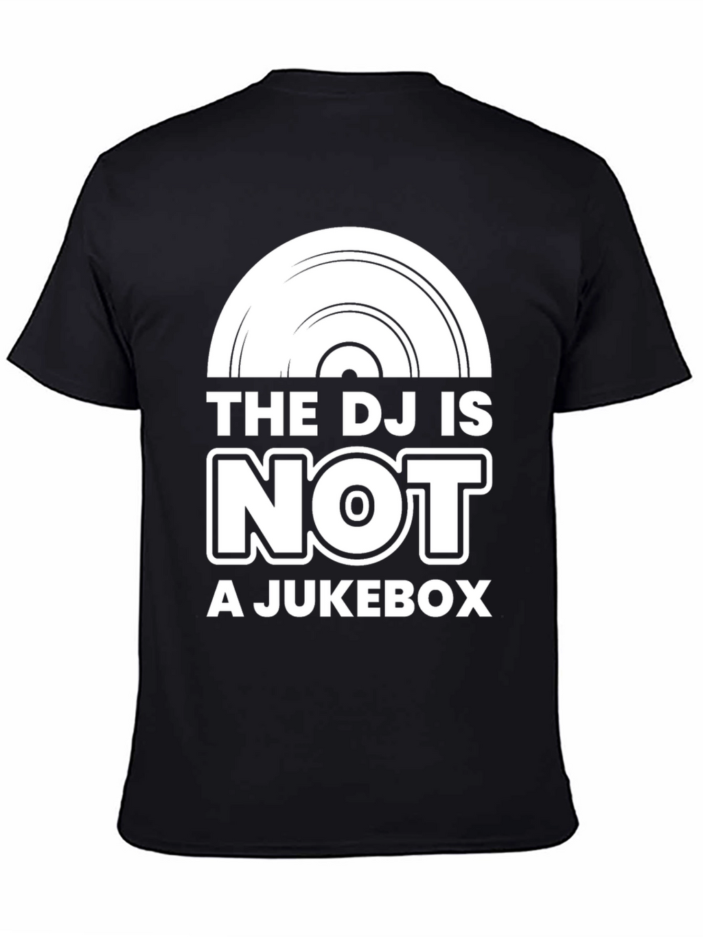 The DJ Is Not A Jukebox Black Graphic Tee