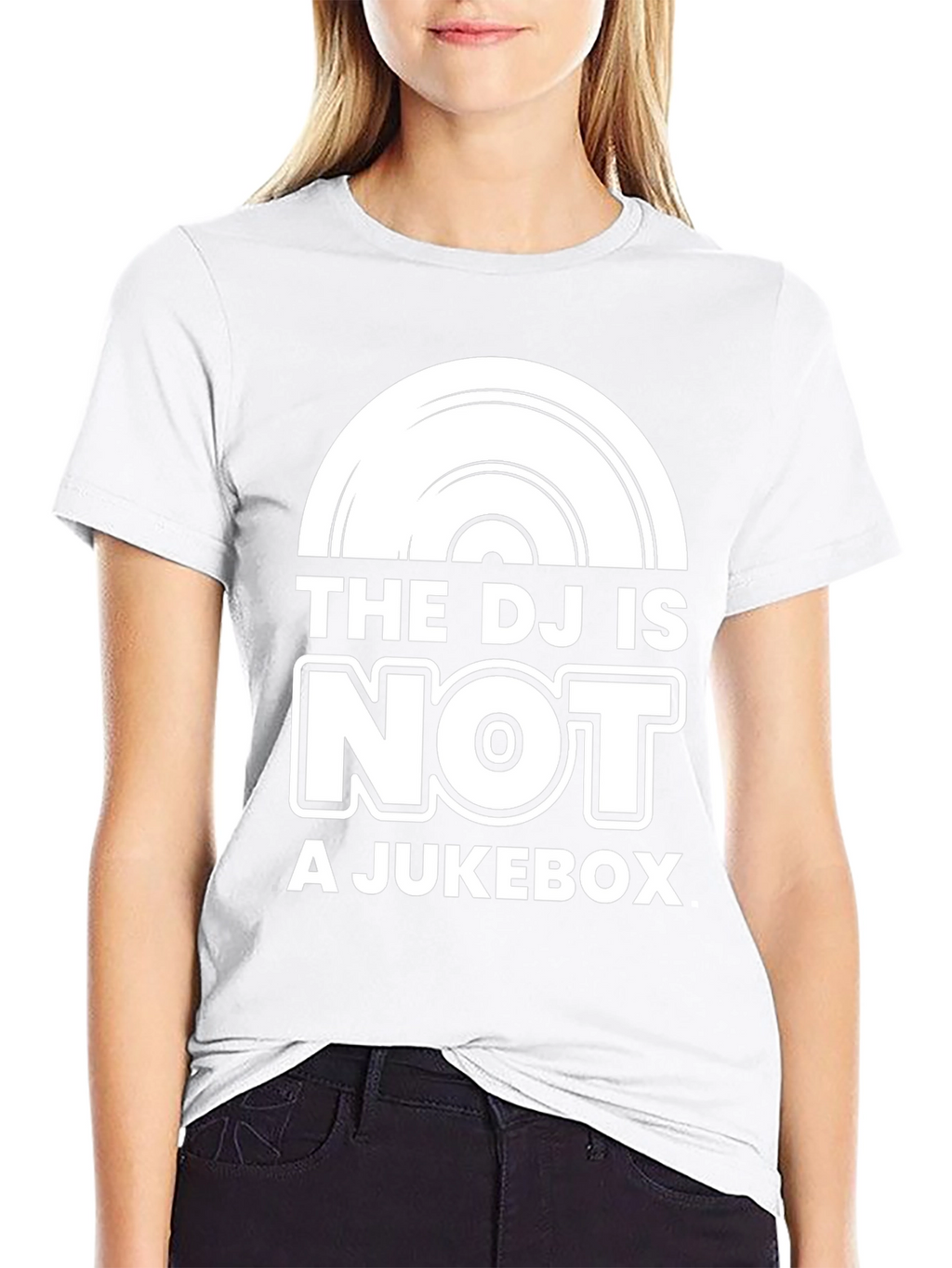 The DJ Is Not A Jukebox Black Graphic Tee
