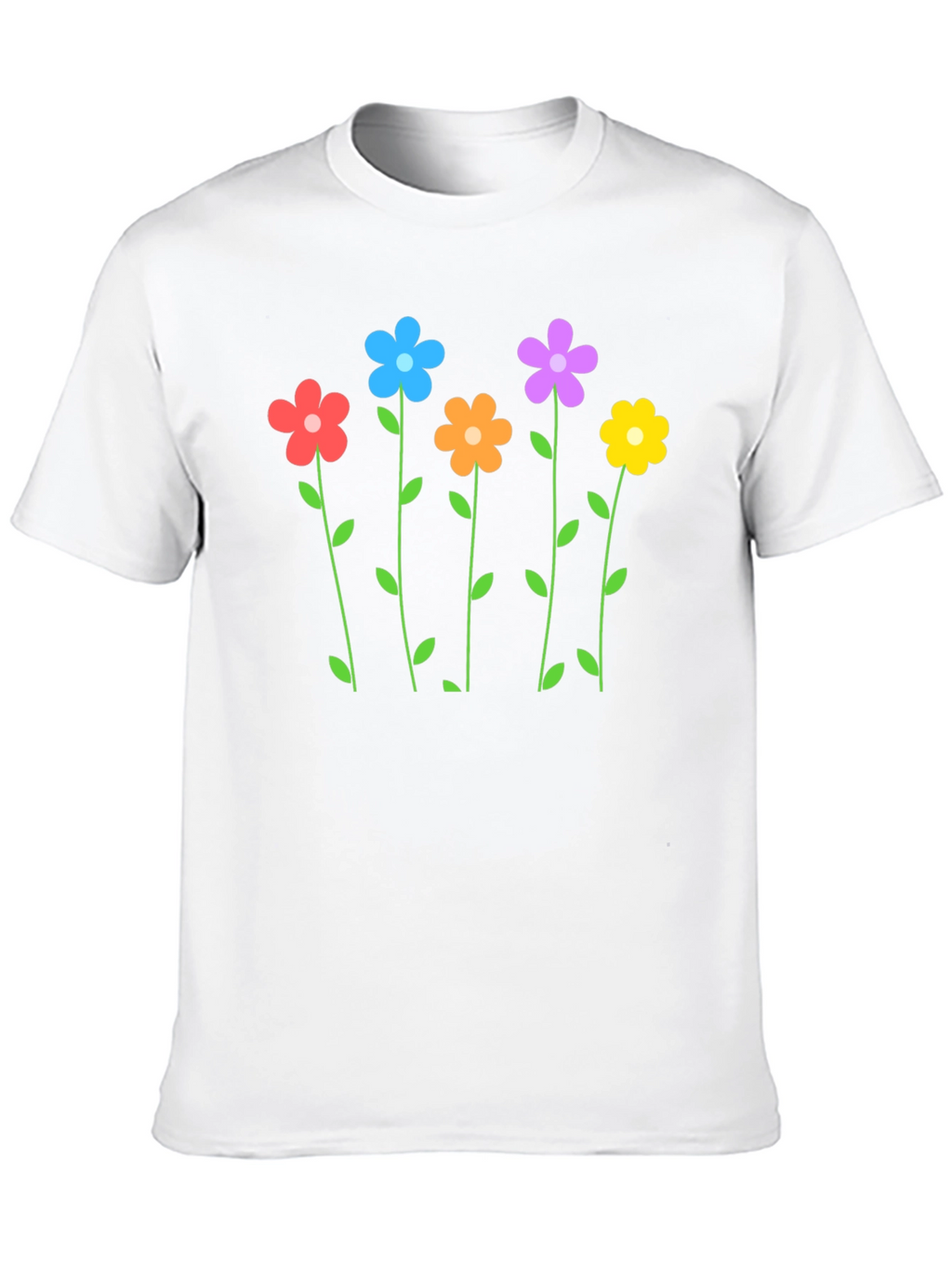 Floral Print Crew Neck T-Shirt