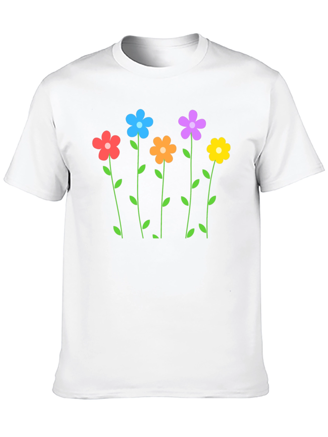 Floral Print Crew Neck T-Shirt