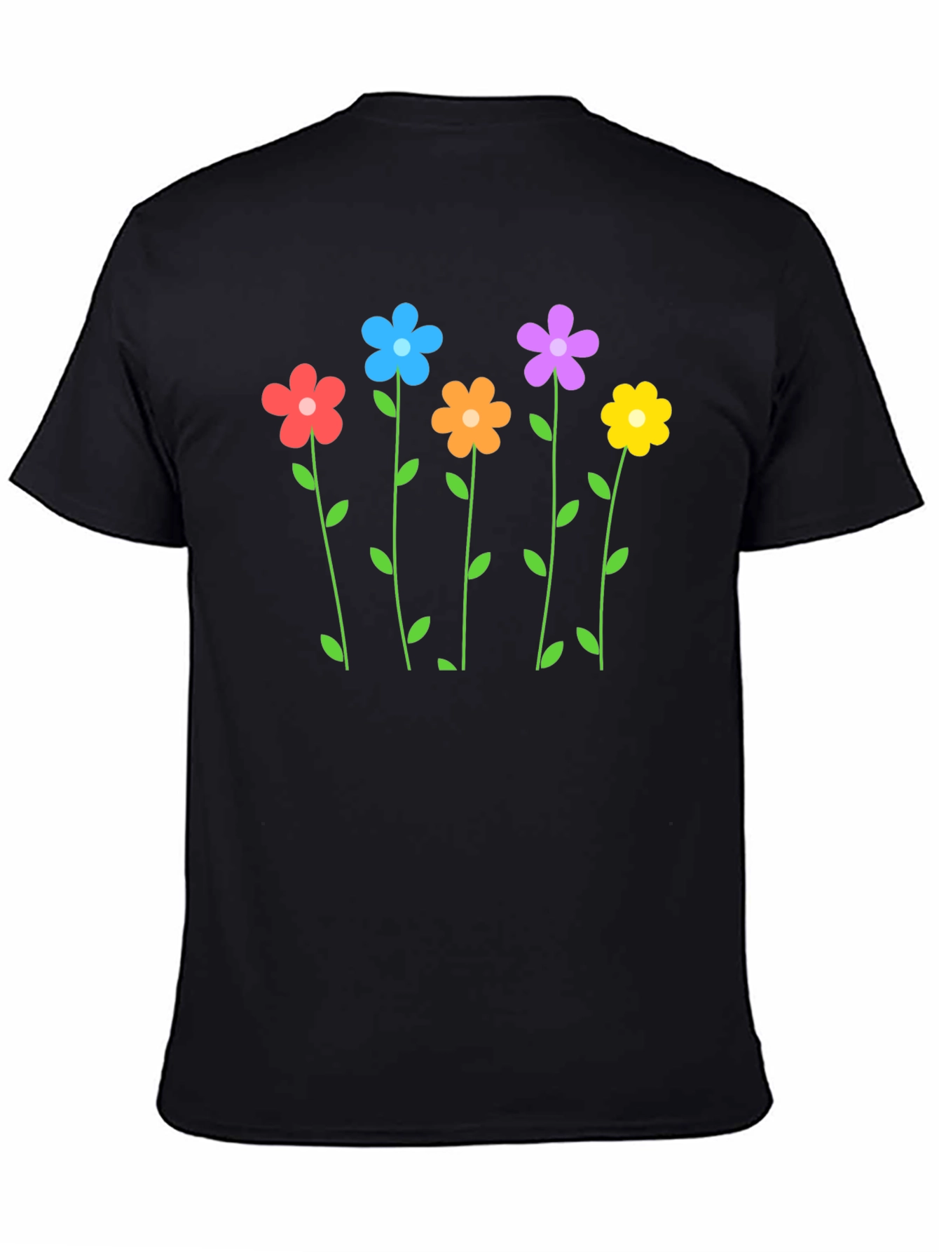 Floral Print Crew Neck T-Shirt