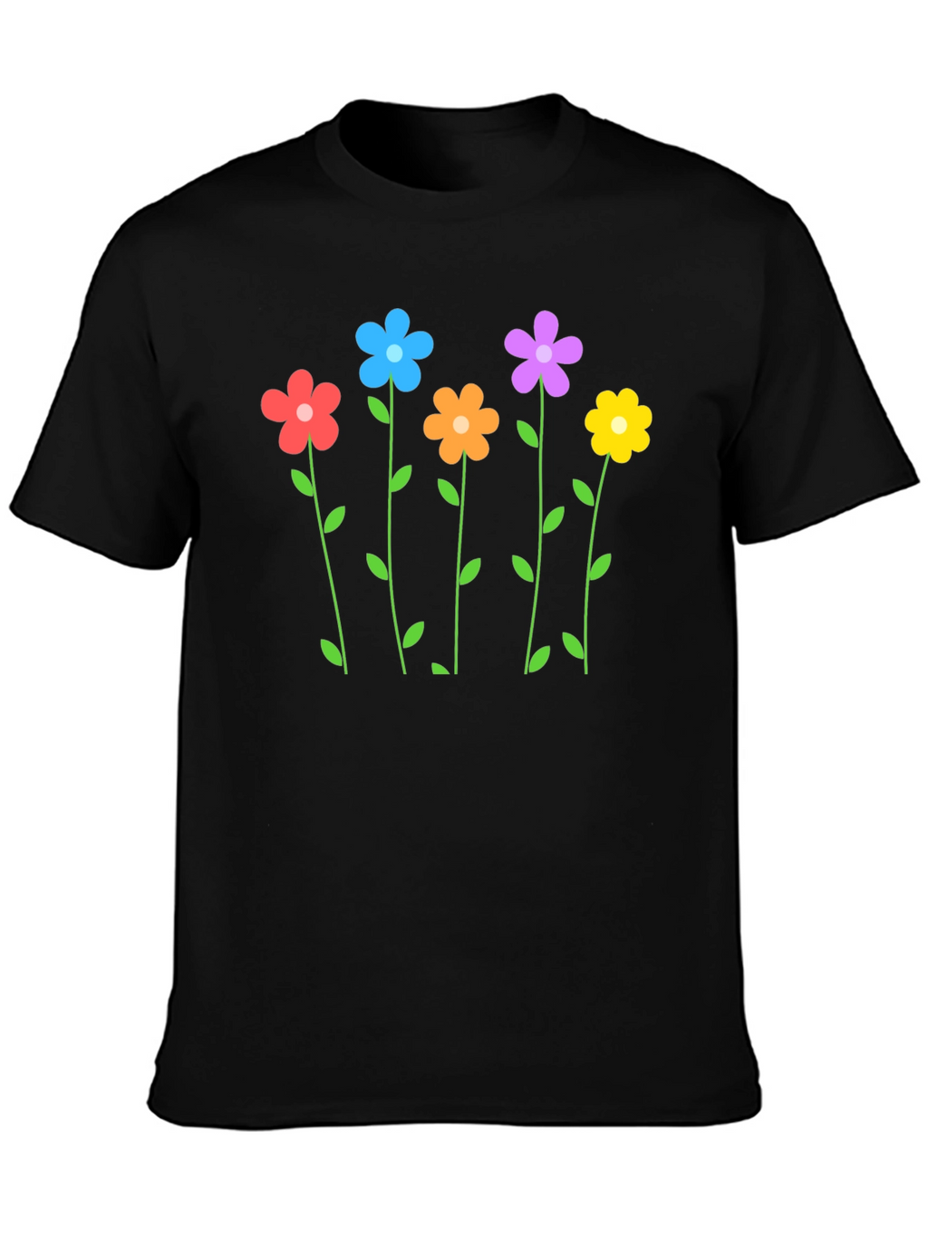 Floral Print Crew Neck T-Shirt