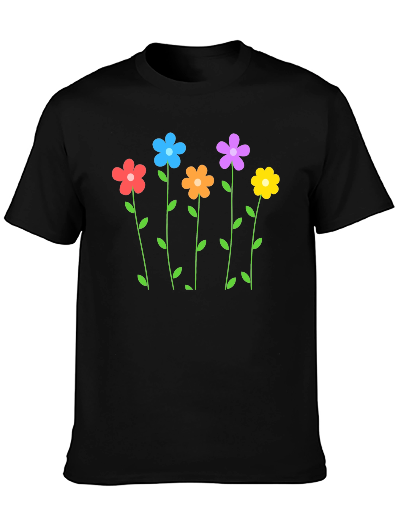 Floral Print Crew Neck T-Shirt