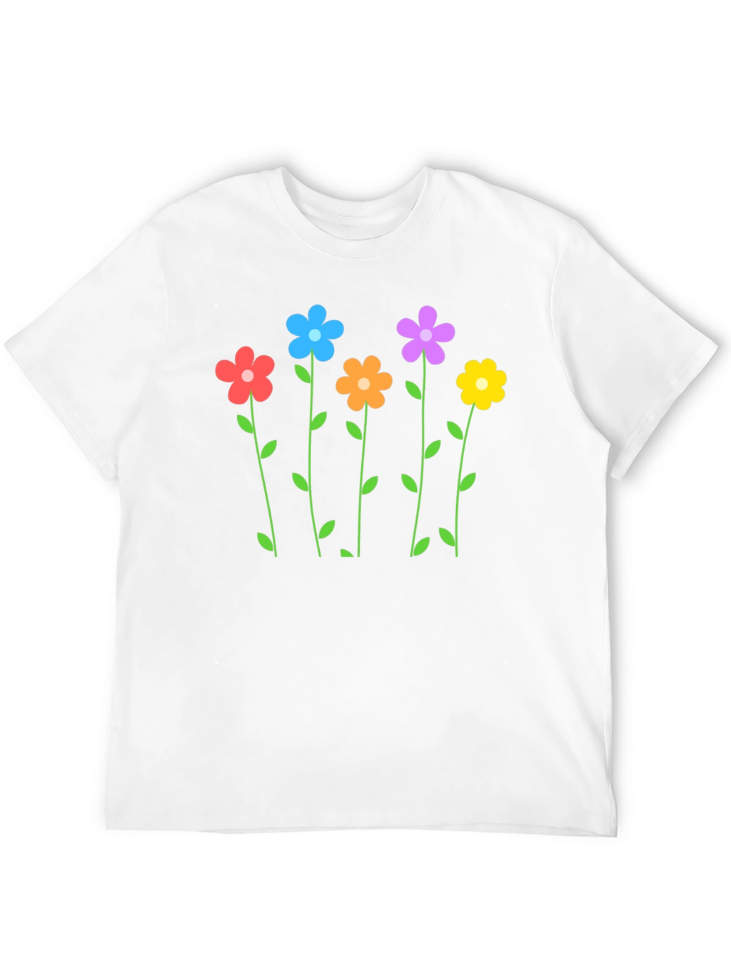 Floral Print Crew Neck T-Shirt