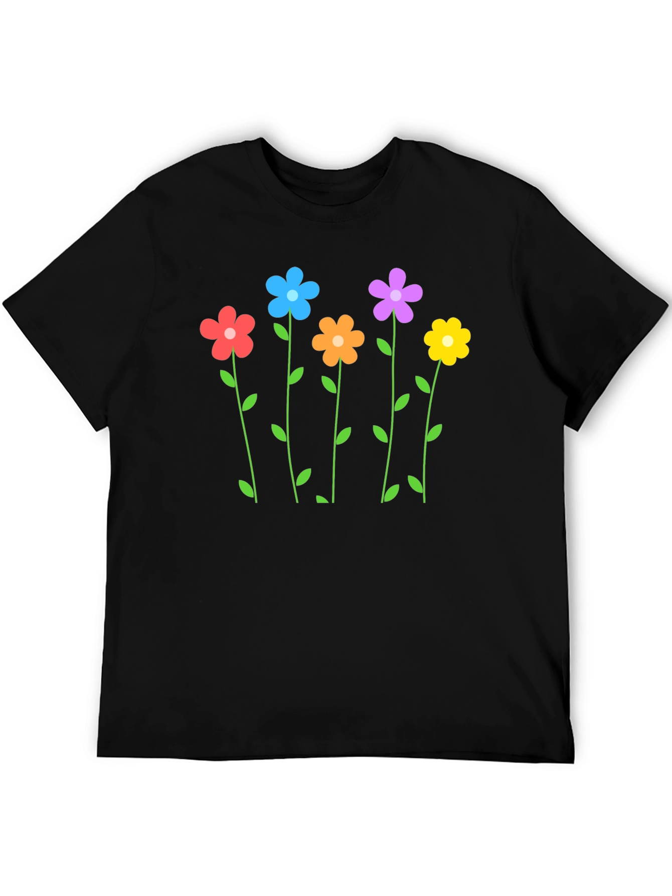 Floral Print Crew Neck T-Shirt