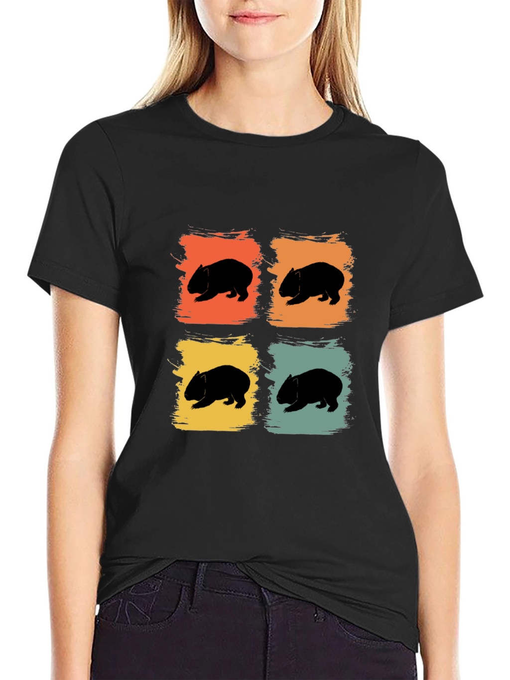 Wombat Retro Style T-Shirt - Unique Animal Lover Tee